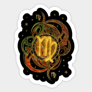 Virgo Zodiac Sign Earth element Sticker